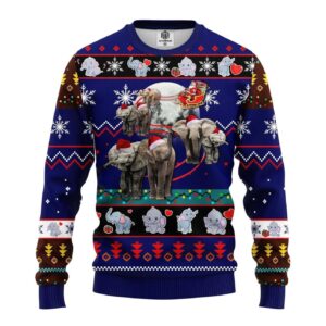Elephant Noel Ugly Christmas Sweater Product Photo 1